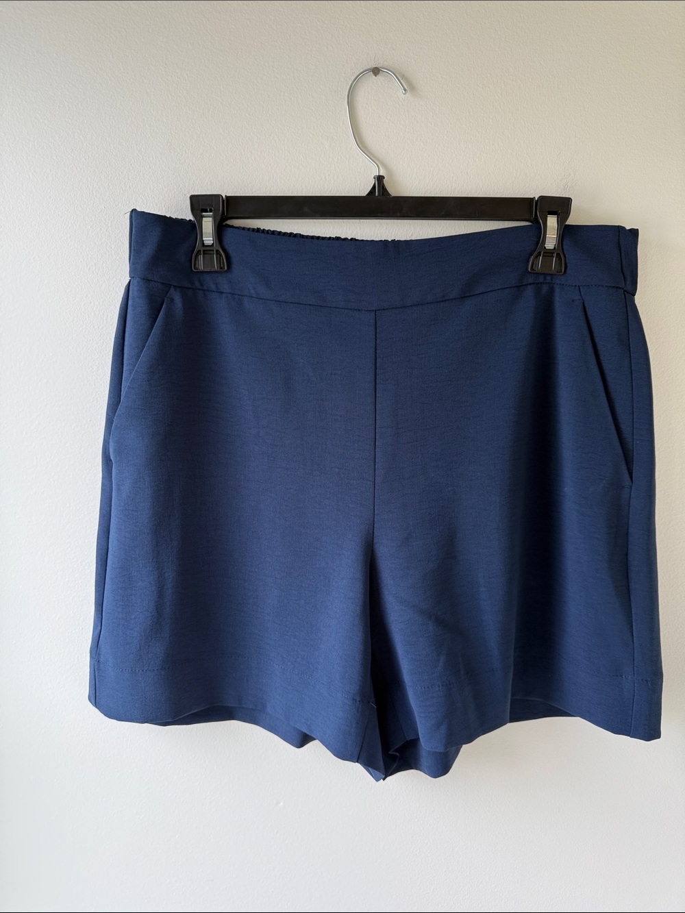 Nine West Navy Pull-On Bermuda Shorts